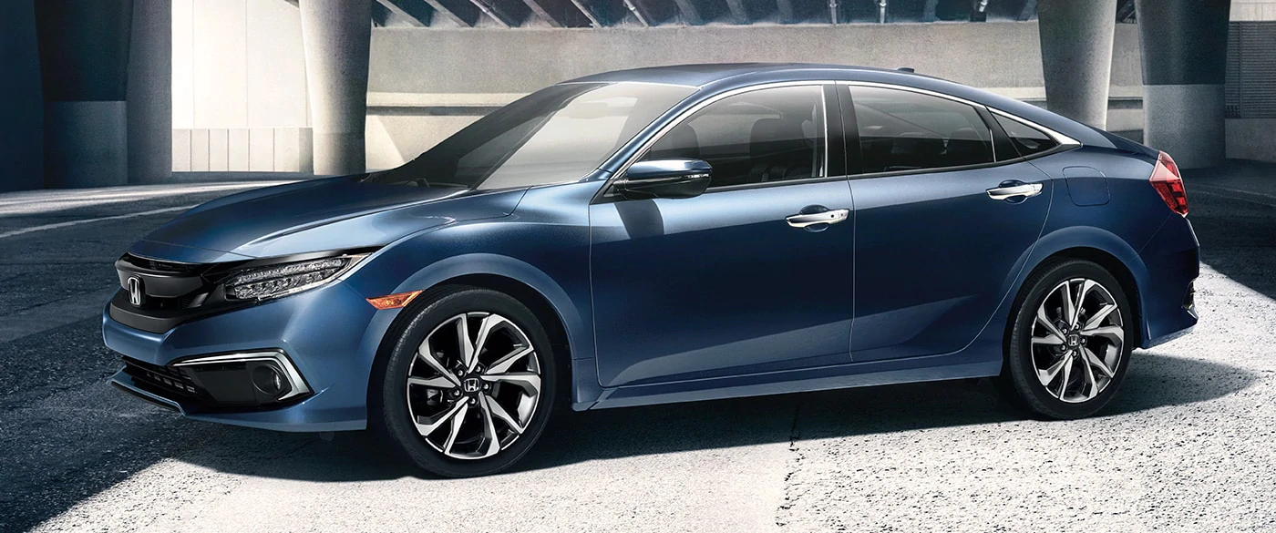 2020 Honda Civic Blue Exterior Side View Picture